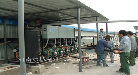 河南冰城制冷螺旋式速凍通道冷庫(kù)工程